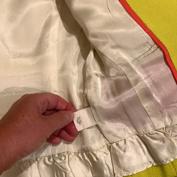 J. Crew Neon Acid Yellow Green Ecole Lightweight Wool Blogger Fav Blazer Chic - Picture 10 of 12